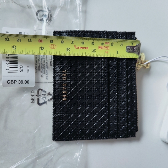 Black leather Ted Baker Card Coin Purse new - Picture 10 of 12